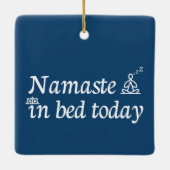 Namaste in Bed Keramisch Ornament (Achterkant)