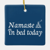 Namaste in Bed Keramisch Ornament (Voorkant)