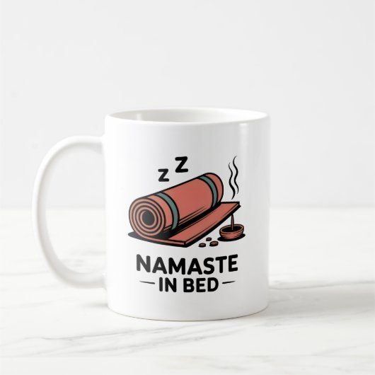 Namaste in Bed Mug – Funny Yoga & Self-Care Gift Koffiemok (Links)