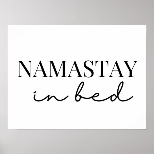 namaste in bed poster (Voorkant)