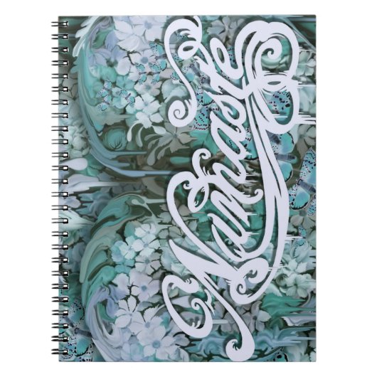 Namaste in Blauw Notitieboek (Voorkant)