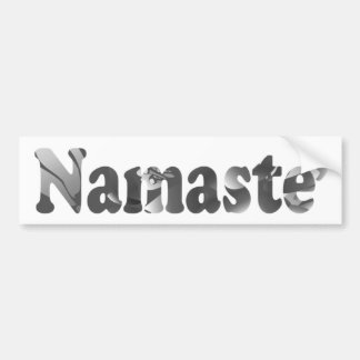Namaste' in Grayscale Bumpersticker