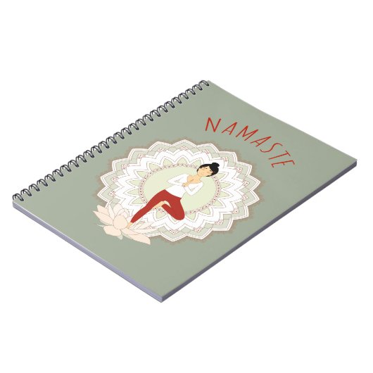 Namaste in Tree Pose - Yoga Asana-notebook Notitieboek (Linkerzijde)