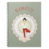 Namaste in Tree Pose - Yoga Asana-notebook Notitieboek (Voorkant)