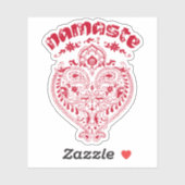 Namaste Indian Heart Sticker (Vel)