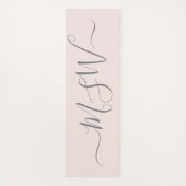 Namaste Initialen Gepersonaliseerde Grijze Blush R Yogamat (Achterkant)