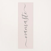 Namaste Initialen Gepersonaliseerde Grijze Blush R Yogamat (Voorkant)