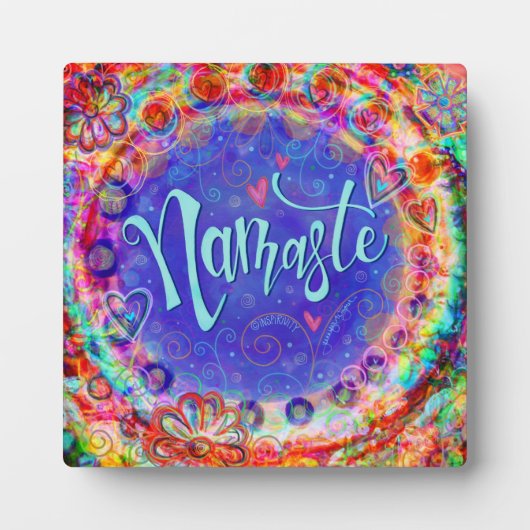 Namaste  Inspirivity Trendy Plaque Fotoplaat (Voorkant)
