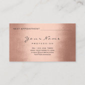 Namaste Joga Reflexology Copper Appointment Card Afsprakenkaartje (Achterkant)