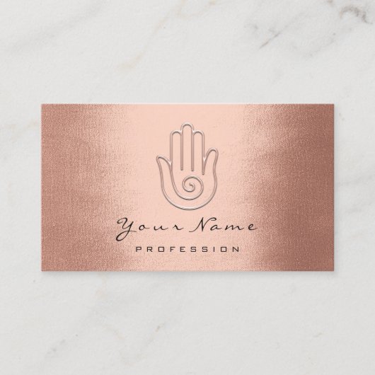 Namaste Joga Reflexology Copper Appointment Card Afsprakenkaartje (Voorkant)