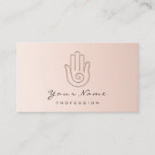 Namaste Joga Reflexology PinkLogo Appointcard Afsprakenkaartje (Voorkant)