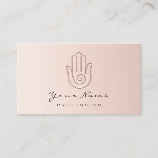 Namaste Joga Reflexology PinkLogo Appointcard Afsprakenkaartje (Voorkant)