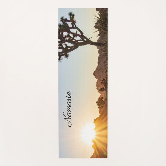 Namaste Joshua Tree Desert Vibes Souvenir Yogamat (Voorkant)