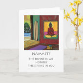 Namaste Kaart (Gele Bloem)