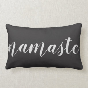 Namaste kalligrafie quote decoratieve lendenkussen kussen