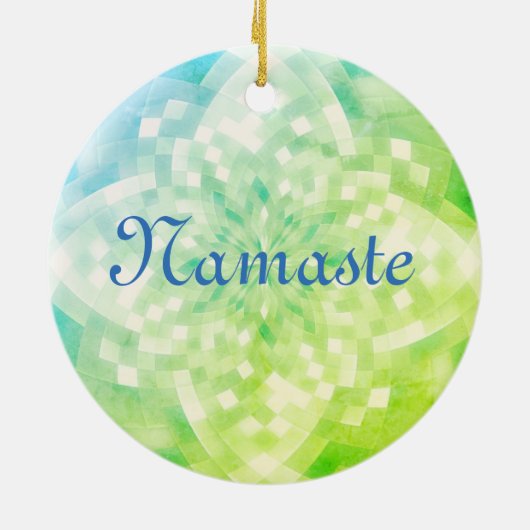 Namaste Keramisch Ornament (Achterkant)