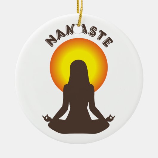 Namaste Keramisch Ornament (Voorkant)