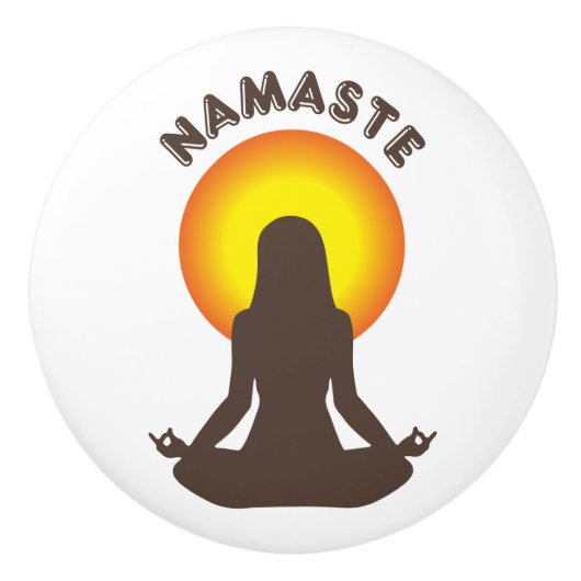 Namaste Keramische Knop (Voorkant)