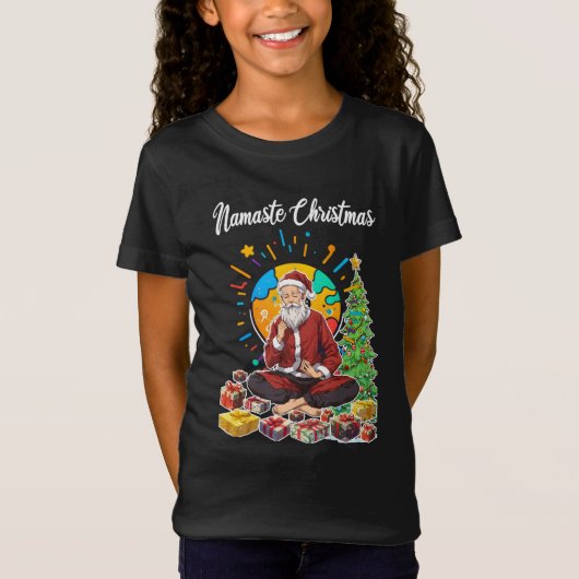 Namaste kerst t-shirt (Voorkant)