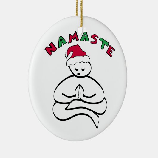 Namaste Kerstkerstboeddha Ornament (Rechts)