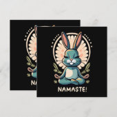 namaste konijn yoga konijn meditatie (Voorkant / Achterkant)