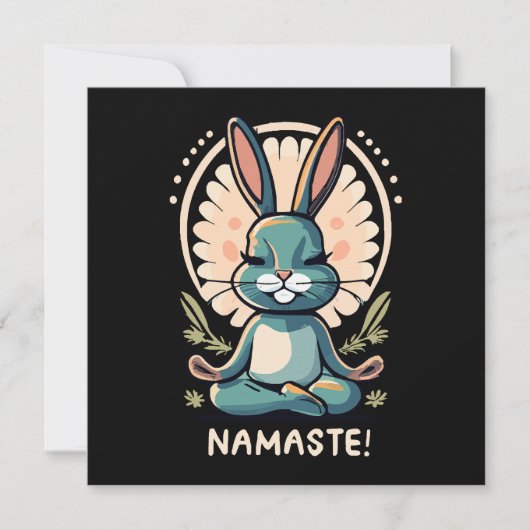 namaste konijn yoga konijn meditatie (Voorkant)