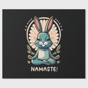 namaste konijn yoga konijn meditatie cadeaupapier