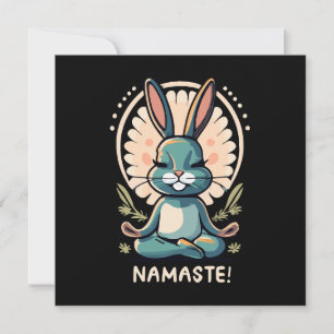 namaste konijn yoga konijn meditatie kaart