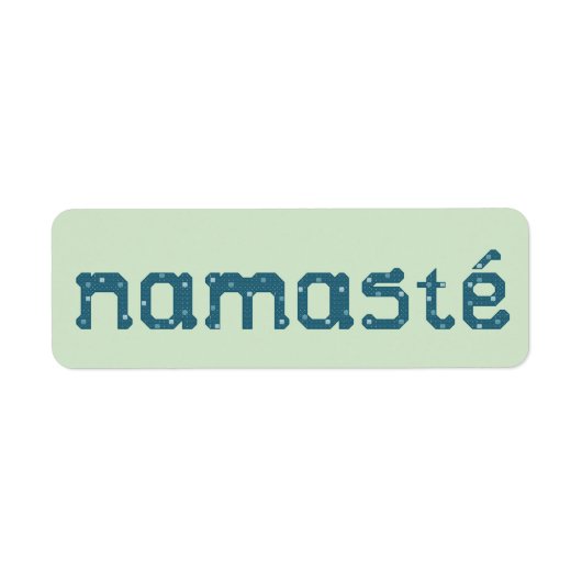 Namaste Label Stickers (Voorkant)