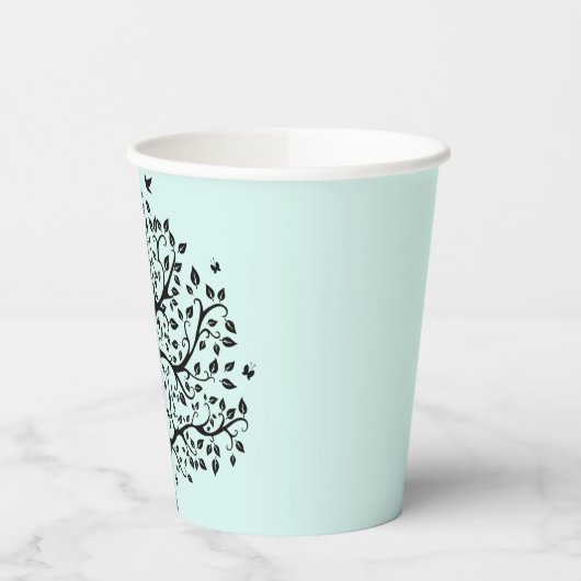 Namaste levensboom papieren bekers (Links)