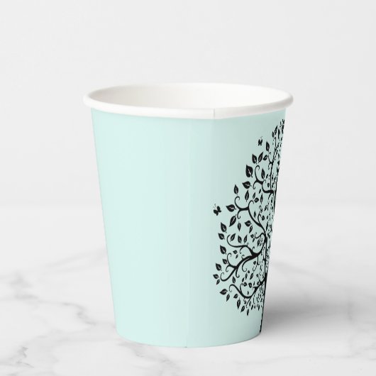 Namaste levensboom papieren bekers (Rechts)