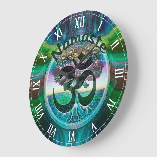 Namaste levensboom ronde klok (Hoek)