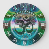 Namaste levensboom ronde klok (Voorkant)