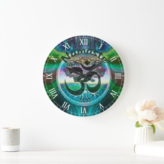 Namaste levensboom ronde klok (Huis)