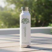 Namaste Lotus Bloem Aangepaste Naam Waterfles