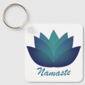 Namaste Lotus Bloem Sleutelhanger (Voorkant)