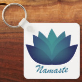 Namaste Lotus Bloem Sleutelhanger (Voorkant)