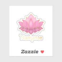 Namaste Lotus Bloem Sticker