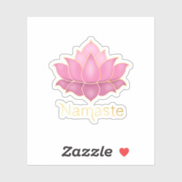 Namaste Lotus Bloem Sticker