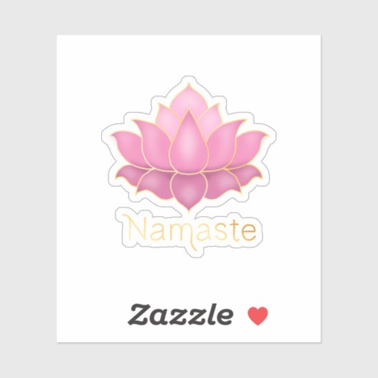 Namaste Lotus Bloem Sticker (Vel)