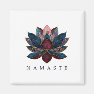 Namaste Lotus Bloem Zen Boeddhisme Yogi Boeddhist Magneet
