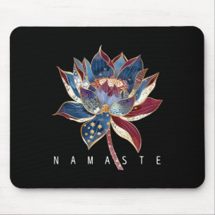 Namaste Lotus Bloem Zen Boeddhisme Yogi Boeddhist Muismat