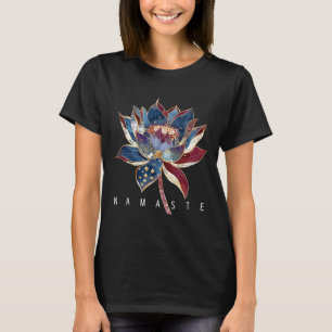Namaste Lotus Bloem Zen Boeddhisme Yogi Boeddhisti T-shirt