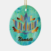 Namaste Lotus Blue Ornament (Rechts)