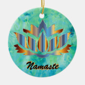 Namaste Lotus Blue Ornament (Voorkant)