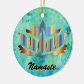 Namaste Lotus Blue Ornament (Links)