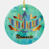 Namaste Lotus Blue Ornament (Achterkant)