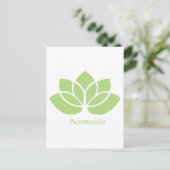 Namaste Lotus Briefkaart (Staand voorkant)