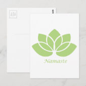 Namaste Lotus Briefkaart (Voorkant / Achterkant)