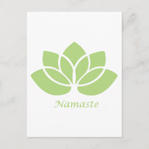 Namaste Lotus Briefkaart